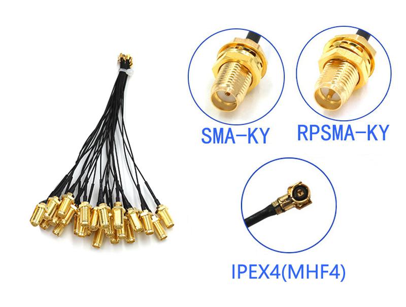 Пигтейл, ВЧ кабель 50 cм, коннектор RP-SMA на IPEX4: цена 130 грн ...