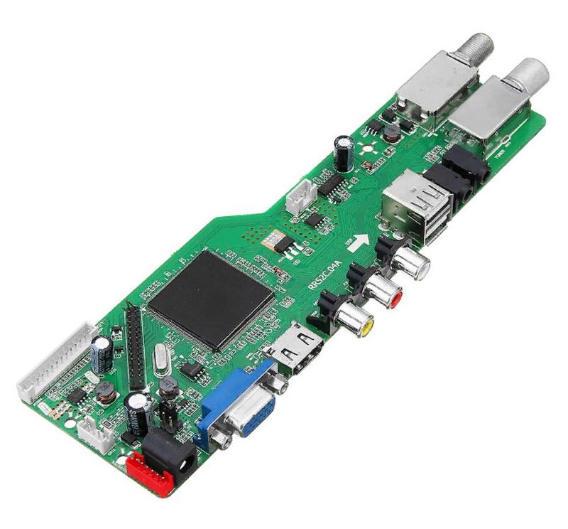 Универсальный контроллер скалер монитора с T2 тюнером RR52C.04...: цена ...