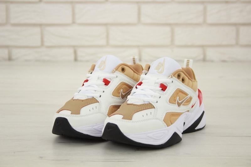 nike m2k tekno white beige