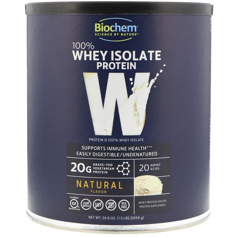 Biochem, 100 Whey Isolate Protein, Natural, 24.6 oz (699 g) Киев