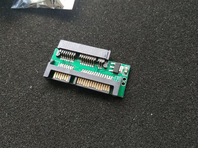 Перехідник micro SATA to SATA для HDD (mSATA 1.8 на SATA 2.5) ... - 80 ...