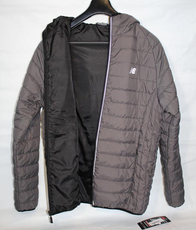 new balance hooded puffer jacket