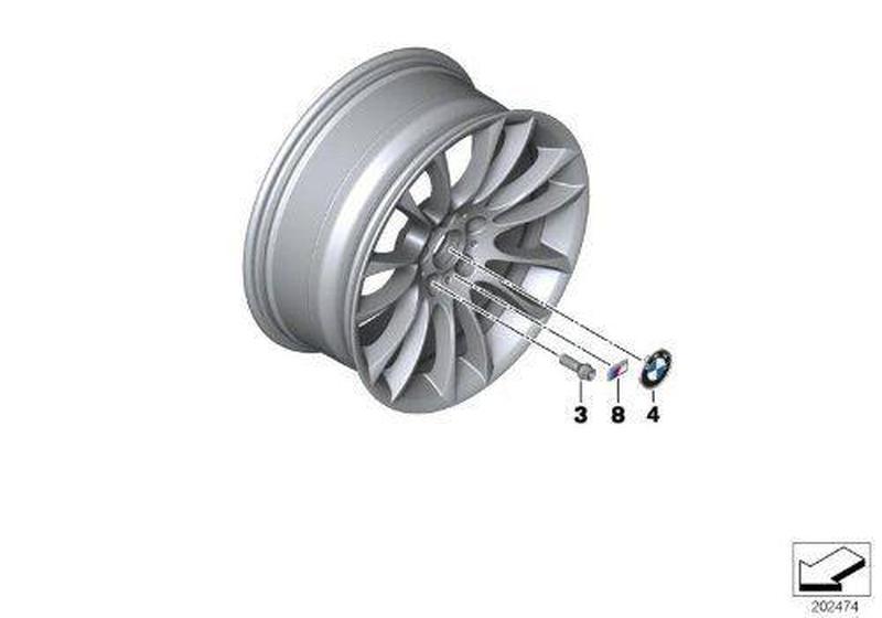 Эмблема на диск BMW Wheel Badge M Logo Новая Оригинальная: цена 720 грн ...