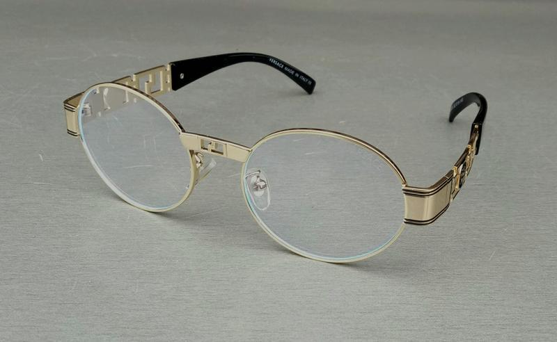 Versace очки имиджевые унисекс оправа для очков овальная из зо...