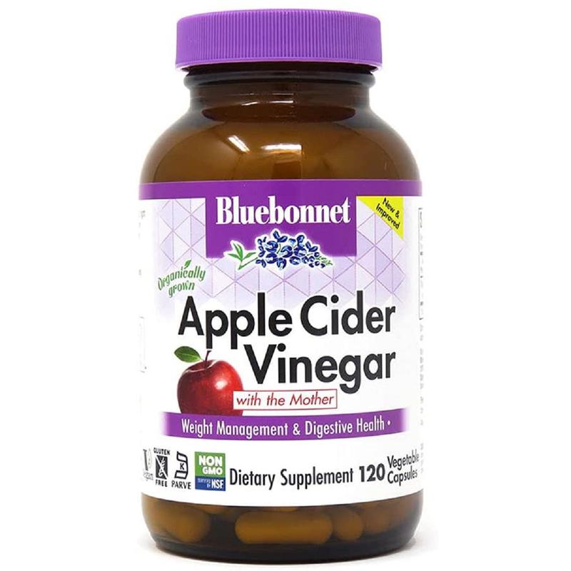 Яблочный уксус, Apple cider vinegar, Bluebonnet Nutrition, 120...