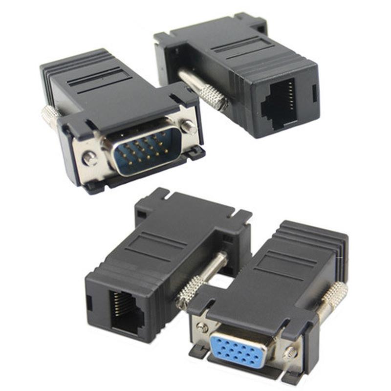 Удлинитель VGA по RJ45 витой паре пассивный, папа-мама, UTP, д...: цена ...