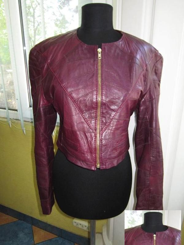 Модная женская кожаная куртка studio. лот 170