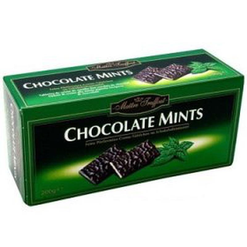 Шоколадные конфеты с мятной начинкой Chocolate Mints, 200 - 60 ...