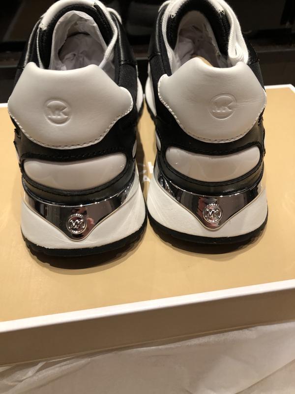 monroe leather and mesh trainer