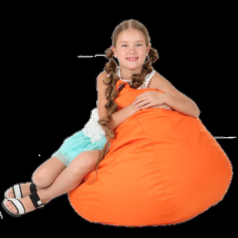 Кресло-мешок Груша Хатка средняя Оранжевая (подростковая)