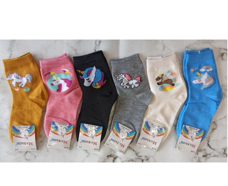 Носки шкарпетки высокие детские дитячі единорог для девочки ді...