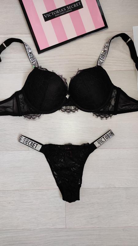 Комплект белья Виктория сикрет нижнее белье со стразами - 500 грн ...