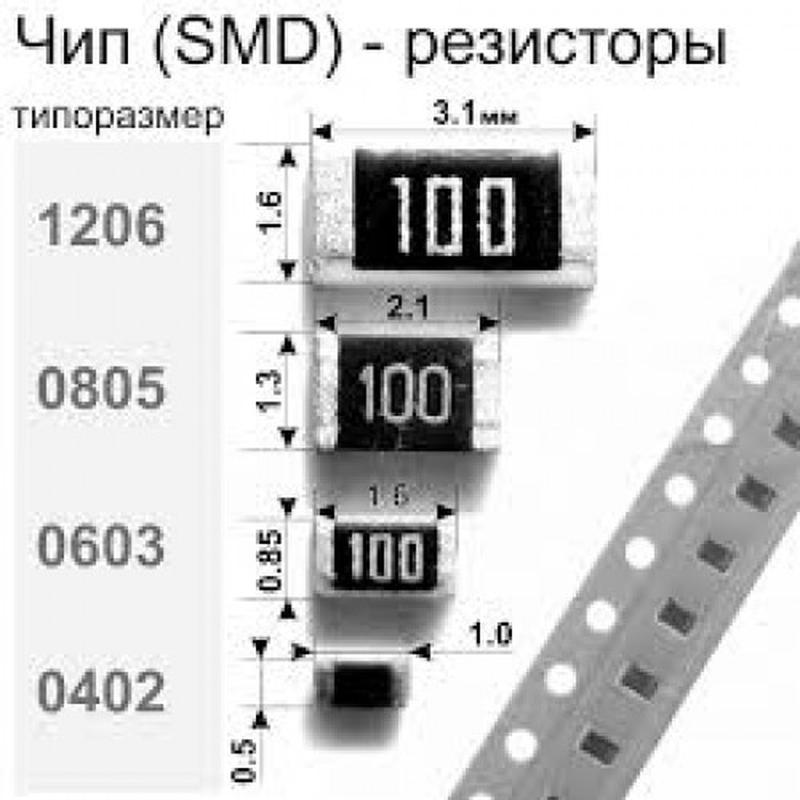 Набор резисторов smd 1206