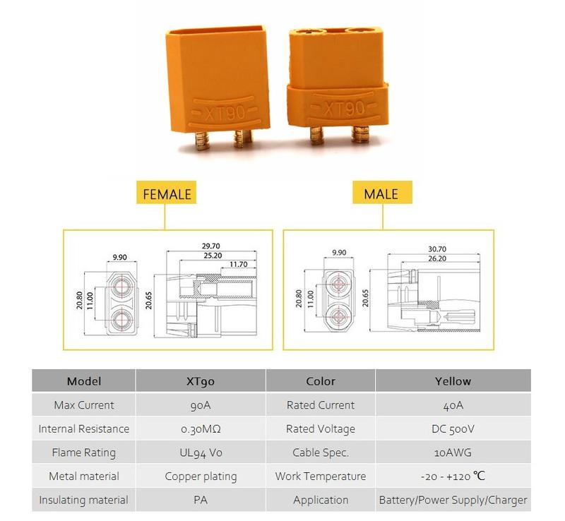 XT90 разъем питания силовой для подключения RC Lipo Battery (м...: цена ...