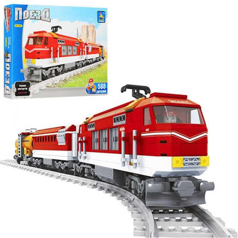 Конструктор аналог лего Lego Поезд Железная дорога Локомотив - 800 ...