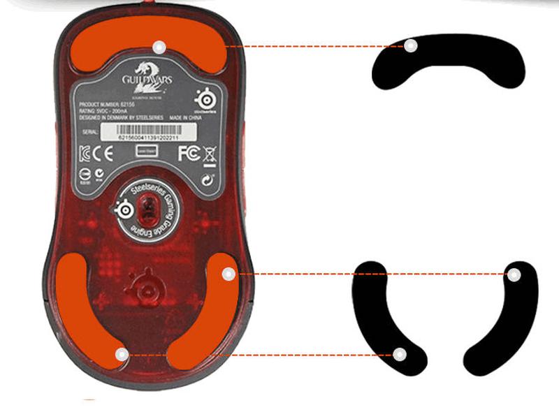 Глайды для мышки SteelSeries Kana V1 V2 / Kinzu V1 V2 V3 тефло... - 50 ...