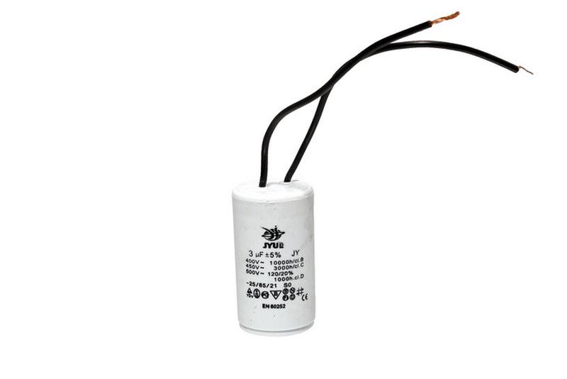 Конденсатор CBB60 3 мкФ 450 V с проводами - 87 ?, купить на IZI (30401337)