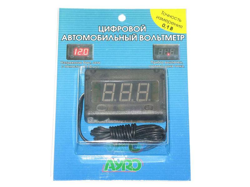 Вольтметр автомобильный 12v