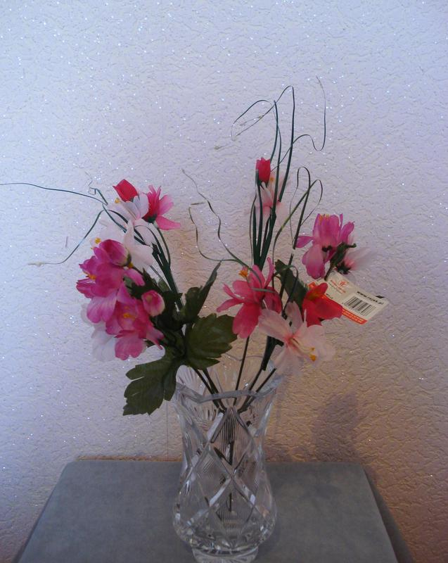 Искусственные цветы розовые букеты
