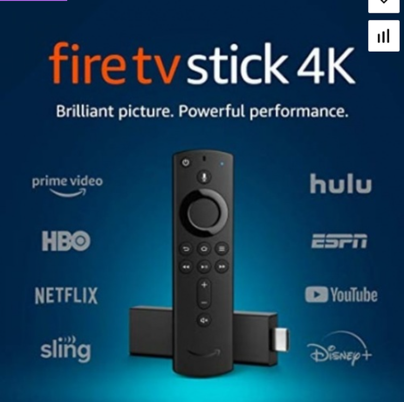 Смарт тв приставка Amazon Fire TV stick 4K Amazon Ethernet Adapte