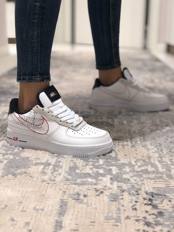 Кросівки жіночі nike air force 1, білі (найк аір форс, найк... - 1589 ...
