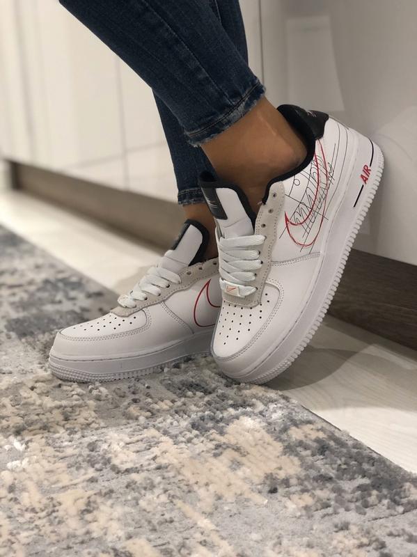 Кросівки жіночі nike air force 1, білі (найк аір форс, найк... - 1589 ...