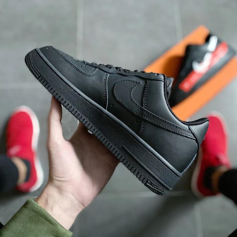 Кроссовки мужские nike air force 1, черные, найк аир форс, кро ...