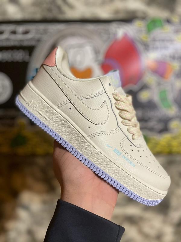 Кроссовки женские nike air force 1 бежевые (найк аир форс, кро...: цена ...