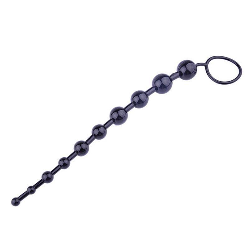 Black anal beads