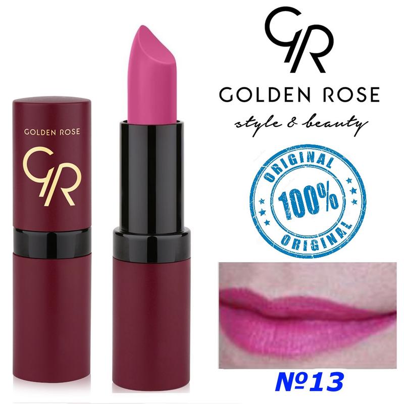 Губна помада Golden Rose №13 Velvet Matte Голден роуз матова в...: ціна ...