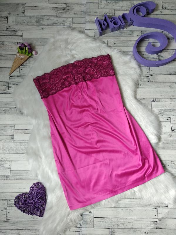 Пеньюар ночная сорочка женская розовая без бретелек