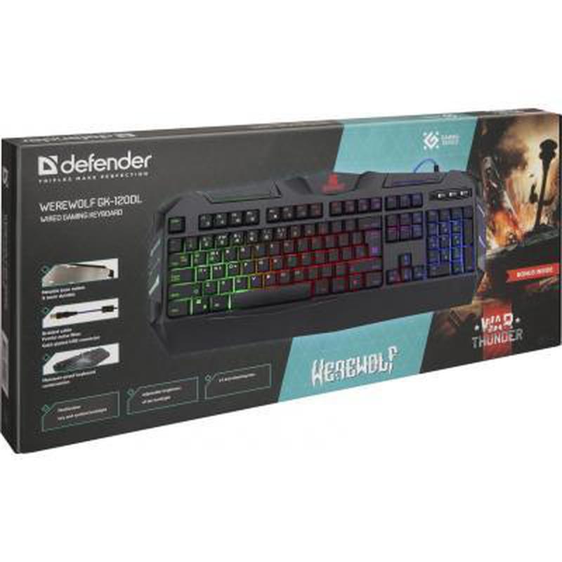 Игровая клавиатура defender werewolf gk 120dl ru rgb обзор