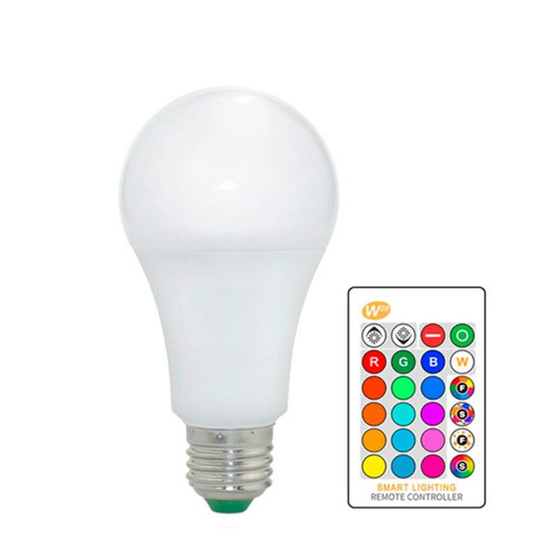HEKEE 2G generation RGBW light bulb with remote control E27 3watt