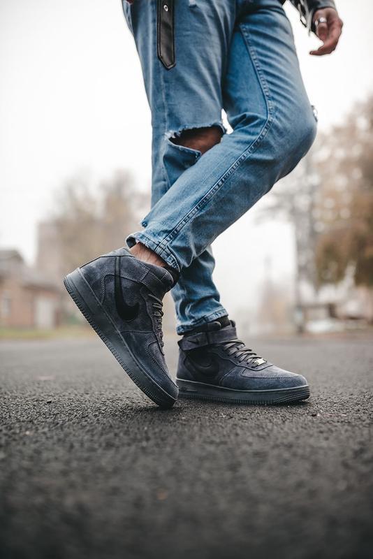 nike air force high grey