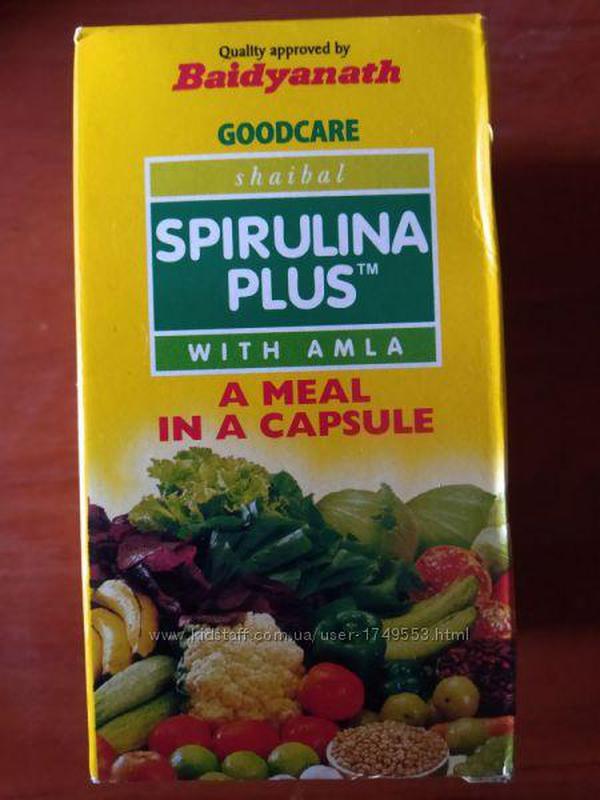 Спирулина Spirulina Good Care Индия - питание будущего 100% на...