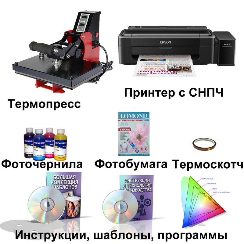 Комплект оборудования для сублимационной печати на масках и фу ...