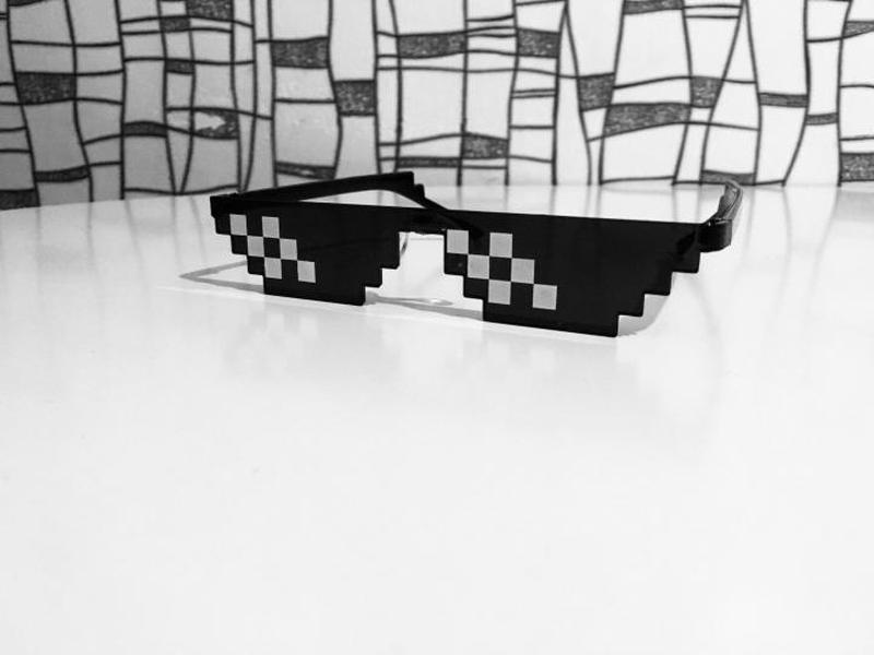 Пиксельные очки minecraft "Like boss" цена 50 грн - купить Очки на ИЗИ | Днепр