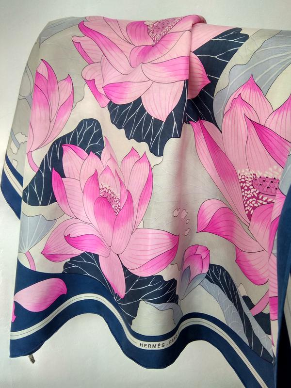 Винтажный коллекционый шелковый платок Hermès paris оригинал