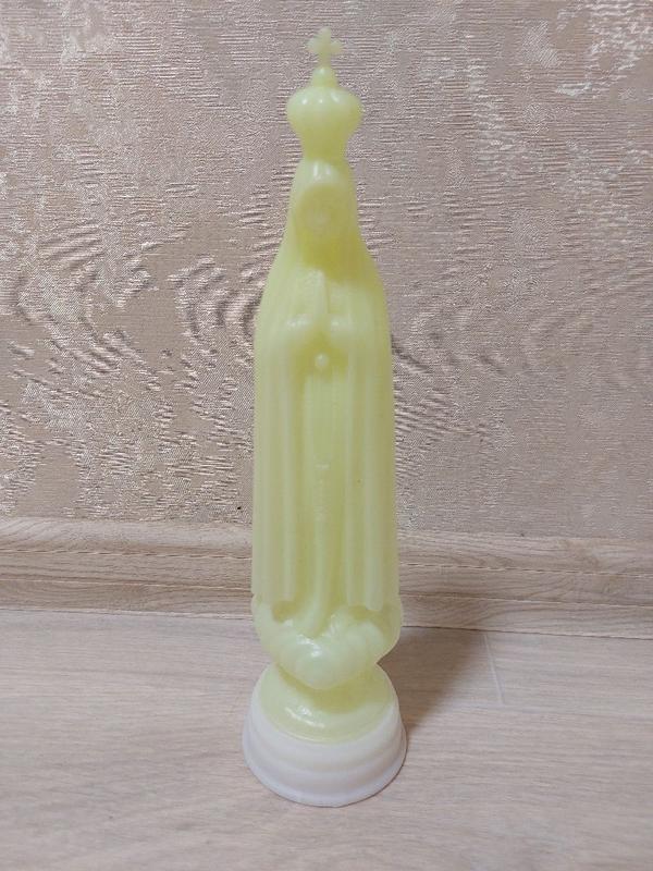 Пластмасовая статуетка, статуя христианская бутылочка фосфорная