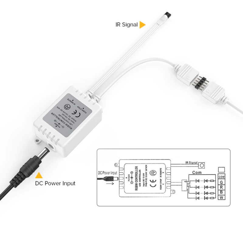 Диммер Контроллер RGBW + Пульт для LED (лед) ленты: цена 185 грн ...