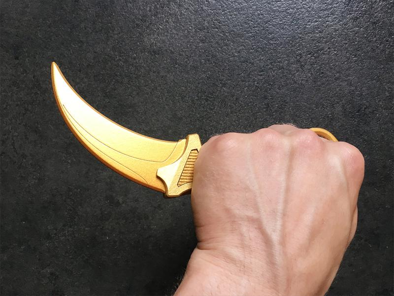 Деревянный нож из Стендофф Керамбит Голд StandOff 2 Karambit Gold - 150 ...