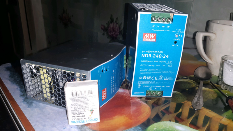 Блок питания на DIN рейку NDR-240-24 24в 10а - 500 ₴, купить на IZI ...