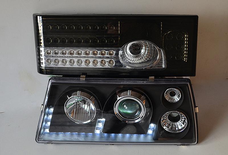 Передні чорні + задні тоновані фари на ВАЗ 2109 No7: ціна 5569 грн ...