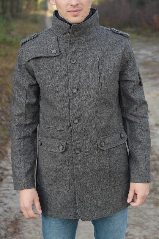 Lee cooper wool coat on sale mens