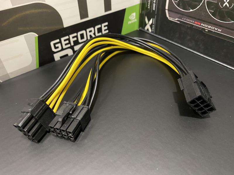 В наличии! Кабель переходник видеокарты PCI-E 8pin на 2x8pin 6... - 120 ...
