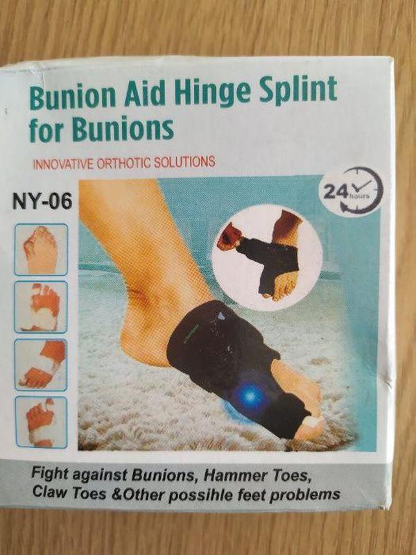 Bunion Aid Hinged Splint for Bunions Фіксатор великого пальця ніг ціна