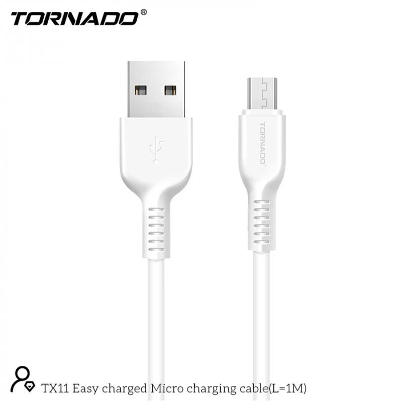USB кабель Tornado TX11 Micro (2,4A/1м)- белый - 102 ₴, купить на ИЗИ  (37345409)