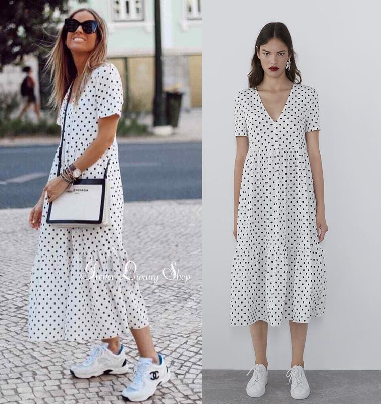 Платье Zara В Горошек
