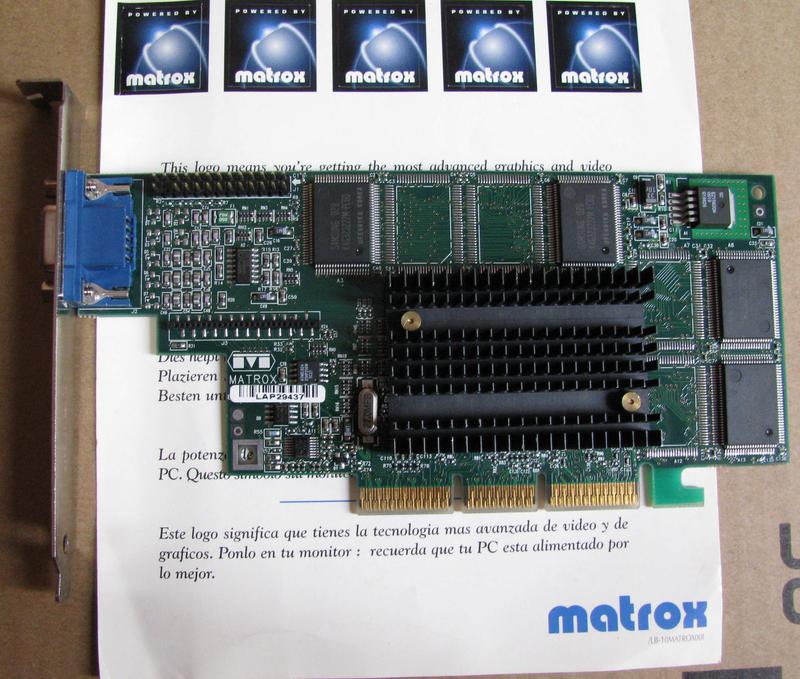 Коллекционная видеокарта Matrox G400 AGP4X (G4+M4A16G) цена 495 грн