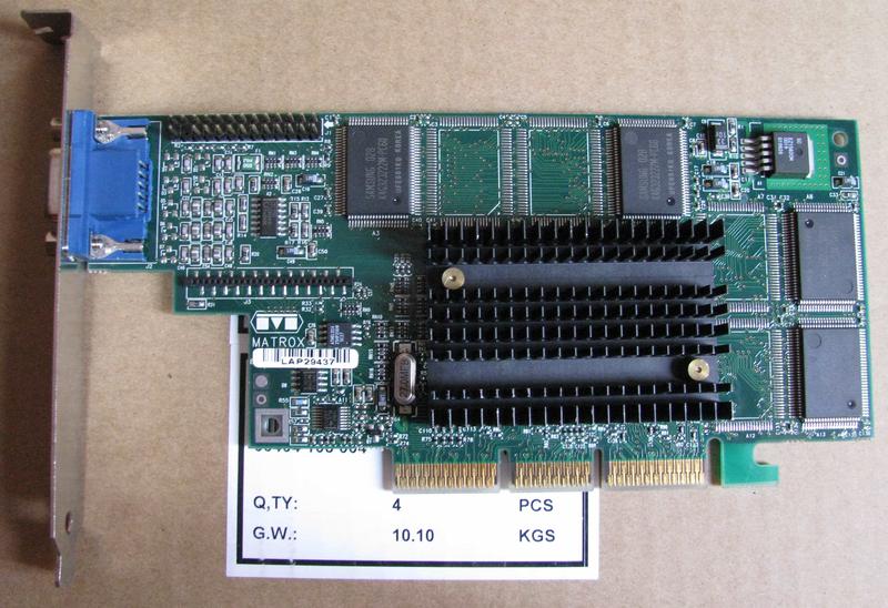 Коллекционная видеокарта Matrox G400 AGP4X (G4+M4A16G) цена 495 грн